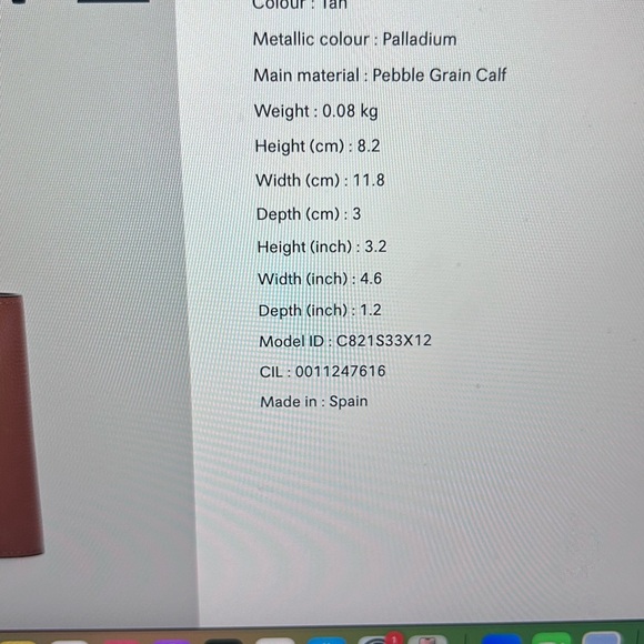 Loewe Anagram Small Vertical Women’s Wallet - TAN - Picture 13 of 16